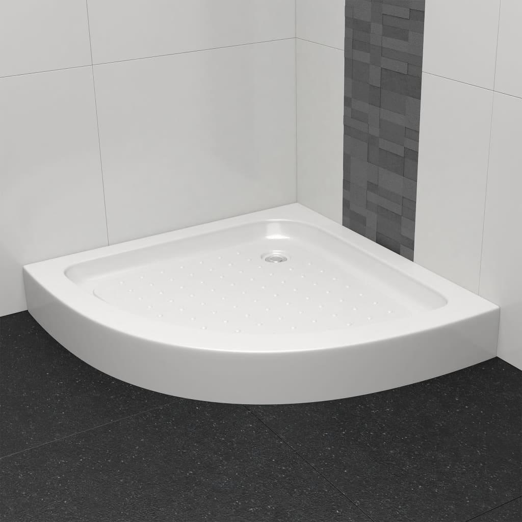 Brusekar 70 x 70 x 13,5 cm akryl hvid