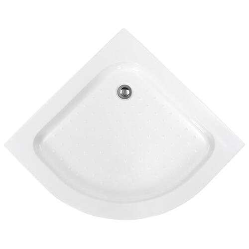 Brusekar 70 x 70 x 13,5 cm akryl hvid