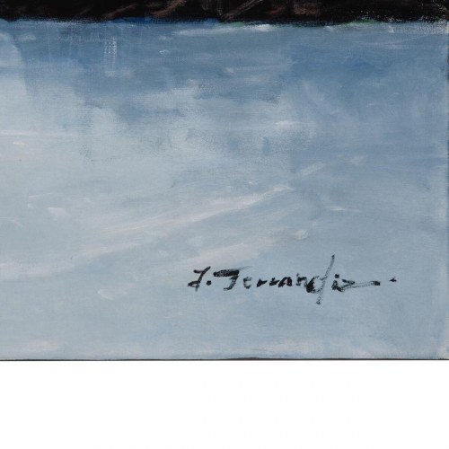 Lærred Landskab 120 x 3,5 x 90 cm