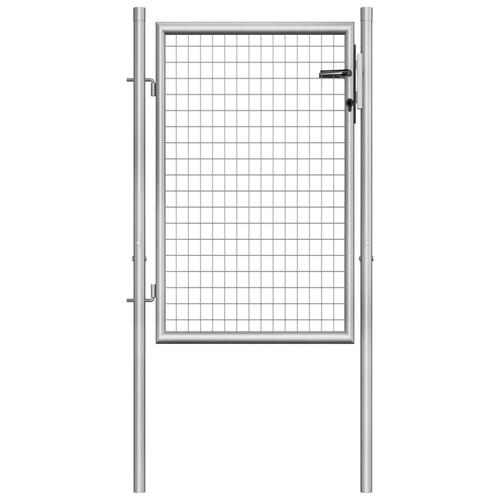 Havelåge galvaniseret stål 105x150 cm sølvfarvet