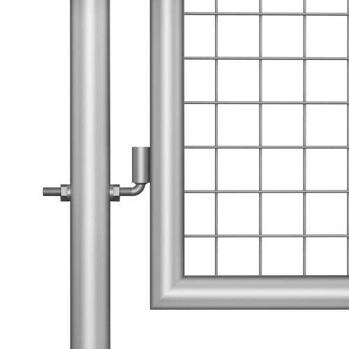 Havelåge galvaniseret stål 105x200 cm sølvfarvet