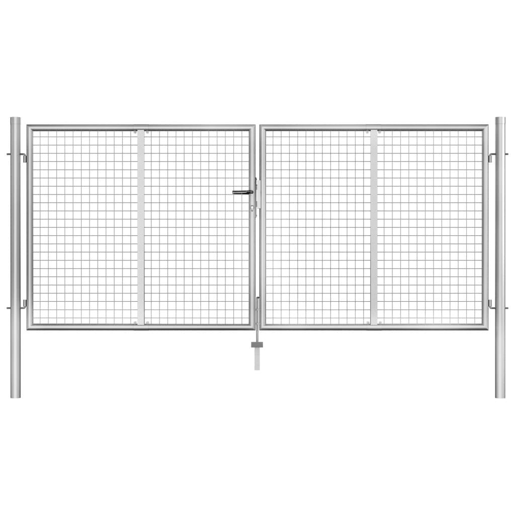 Havelåge galvaniseret stål 306 x 175 cm sølvfarvet