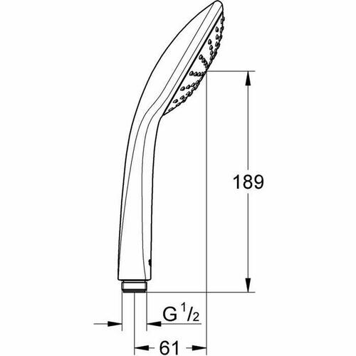 Brusehoved Grohe Vitalio Joy 110 1 Position