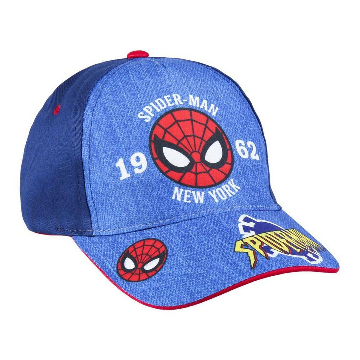 Børnekasket Spider Man Blå 53 Cm
