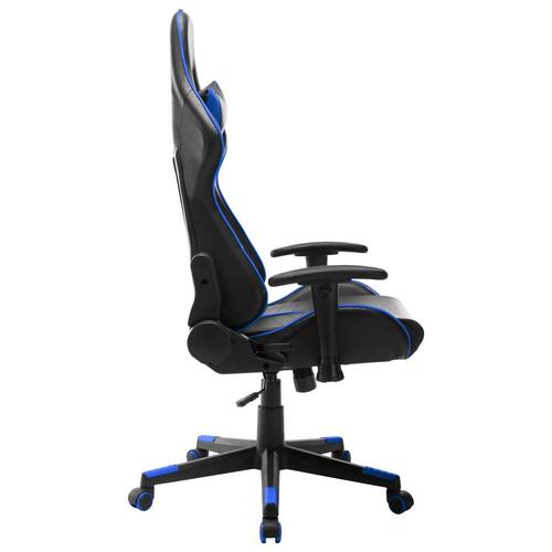 Gamingstol kunstlæder sort og blå