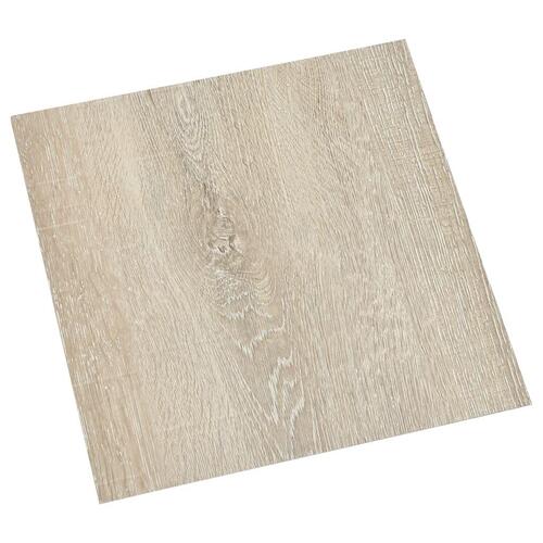Selvklæbende gulvbrædder 20 stk. 1,86 m² PVC beige