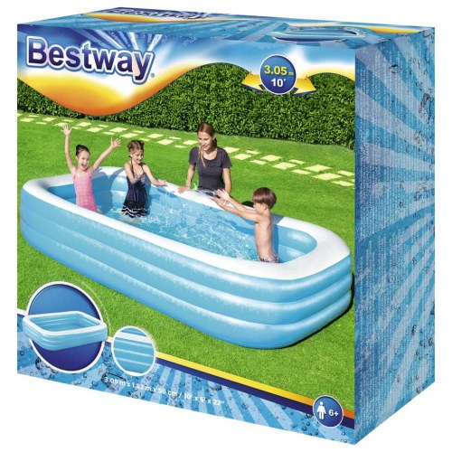 Bestway oppusteligt badebassin 305 x 183 x 56 cm