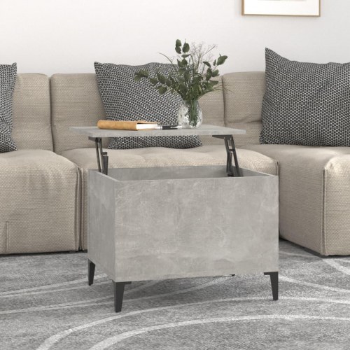 Sofabord med løftetop - 60 × 44,5 × 45 cm, betongrå konstrueret træ