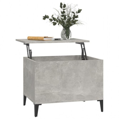 Sofabord med løftetop - 60 × 44,5 × 45 cm, betongrå konstrueret træ