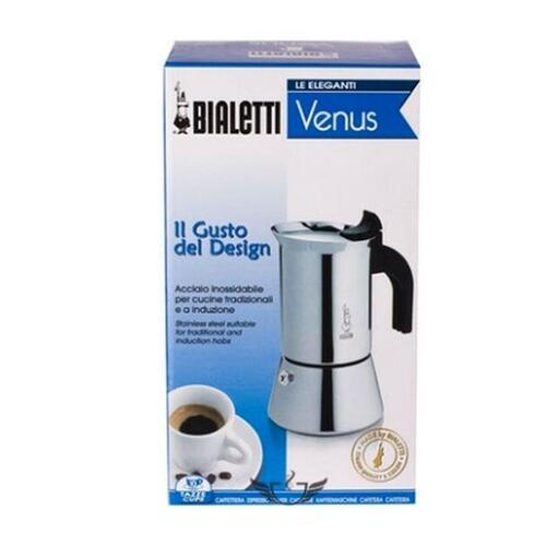 Italiensk Kaffekande Bialetti New Venus Sølvfarvet Træ Rustfrit stål 240 ml 6 Kopper