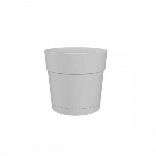 Urtepotte Artevasi taupe plast Ø 30 cm - cirkulær med vandbeholder