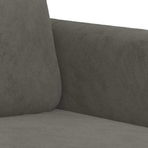 Lænestol 60 cm velour mørkegrå
