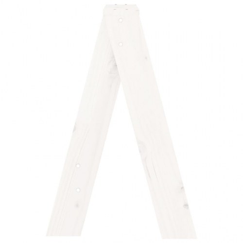 Taburetter 2 stk. 40x40x60 cm massivt fyrretræ hvid