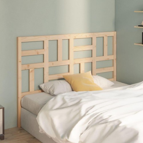 Sengegavl 126×4×104 cm i massivt fyrretræ - lameldesign