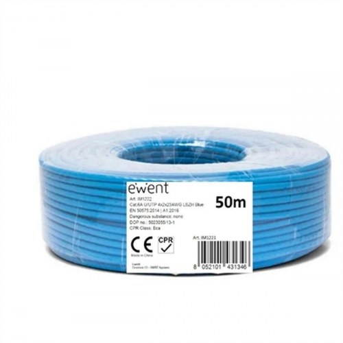 Netværkskabel Cat6 UTP - Ewent - 50 m - Blå (spole)