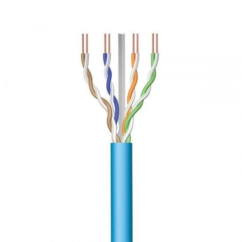 Netværkskabel Cat6 UTP - Ewent - 50 m - Blå (spole)