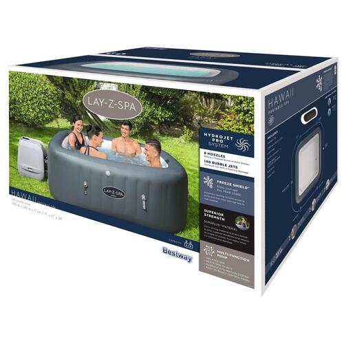 Lay-Z-Spa oppusteligt spabad Hawaii HydroJet Pro