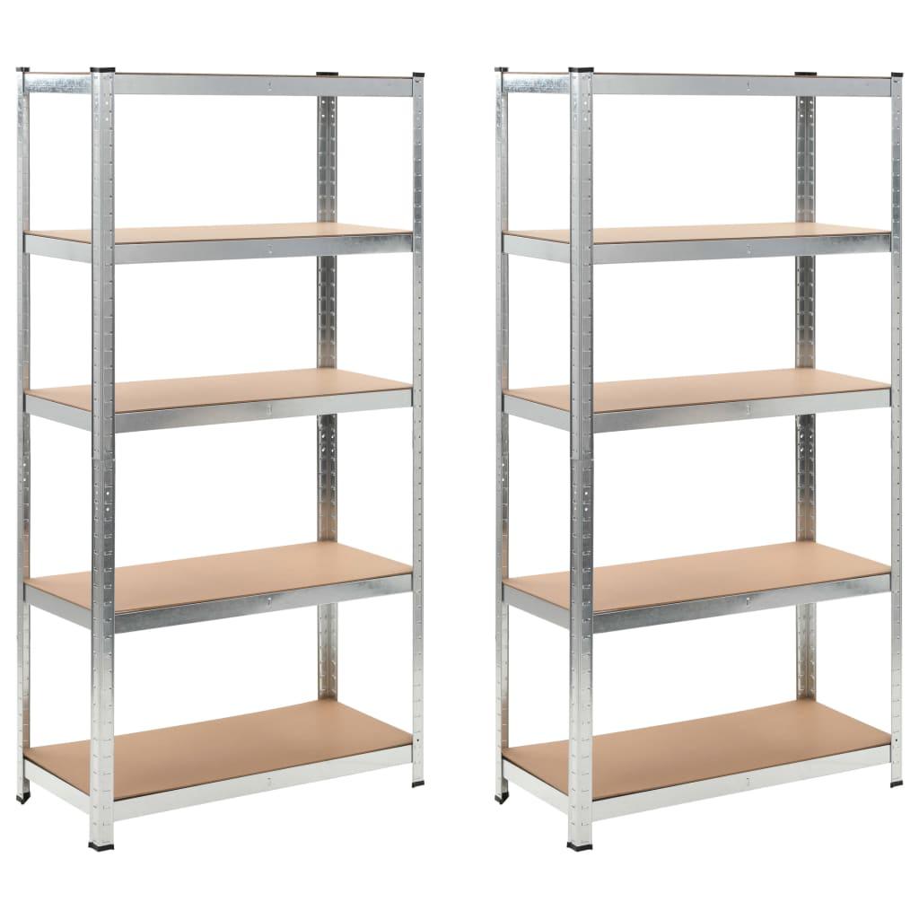 Opbevaringsreoler 2 stk. 90 x 40 x 180 cm MDF