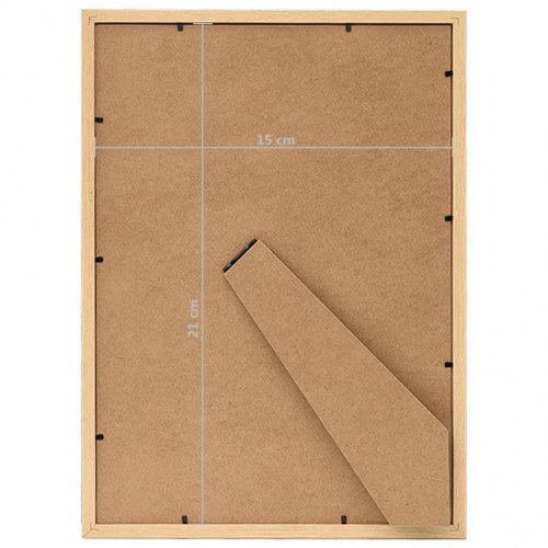 Billedrammer 5 stk. til bord 15x21 cm lys egetræ