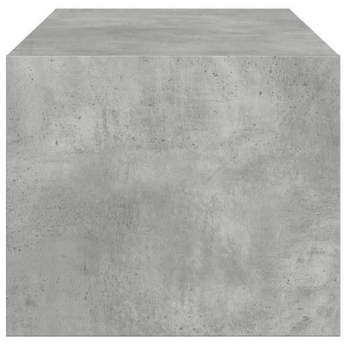Sofabord med glaslåger 102 x 50 x 42 cm - betongrå