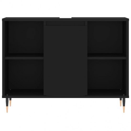 Badeværelsesskab 80 x 33 x 60 cm - sort