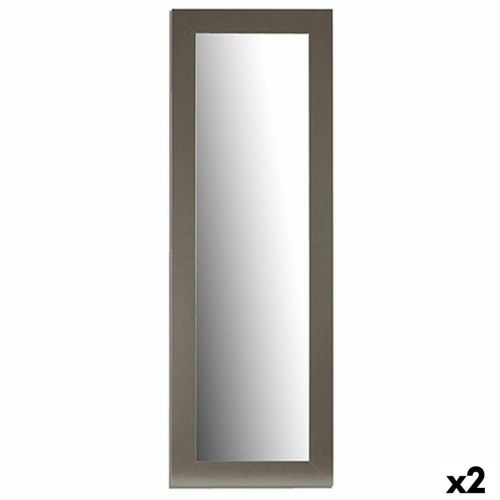 Vægspejl sølvfarvet - rektangulær, 2 stk. (52,5 × 155 × 1,5 cm / 54,5 × 155 × 1,5 cm)