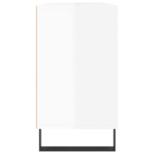 Badeværelsesskab 80×33×60 cm - hvid højglans, konstrueret træ