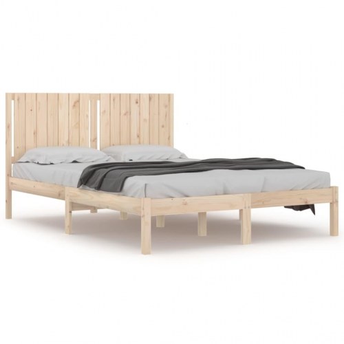 Sengeramme 160x200 cm i massivt fyrretræ - uden madras