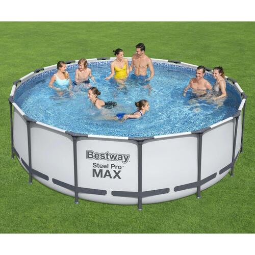 Bestway Steel Pro MAX swimmingpoolsæt 457x122 cm rund