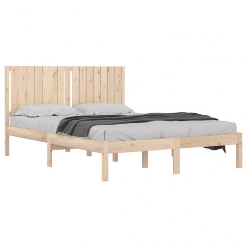 Sengeramme 160x200 cm i massivt fyrretræ - uden madras