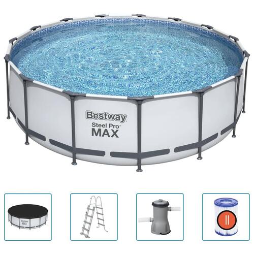 Bestway Steel Pro MAX swimmingpoolsæt 457x122 cm rund