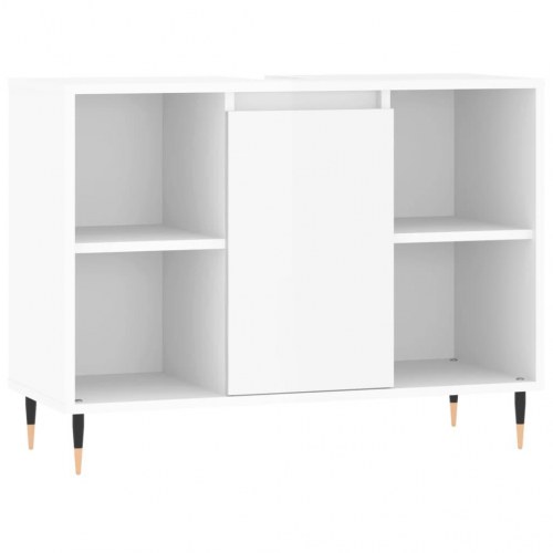 Badeværelsesskab 80 x 33 x 60 cm - hvid højglans