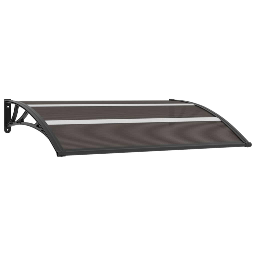 Dørbaldakin 150x75 cm polycarbonat sort