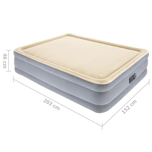 Bestway luftmadras med indbygget pumpe 203x152x46 cm