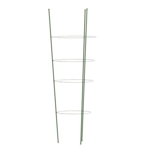 Plantestativ med 4 ringe 5 stk. 90 cm stål grøn