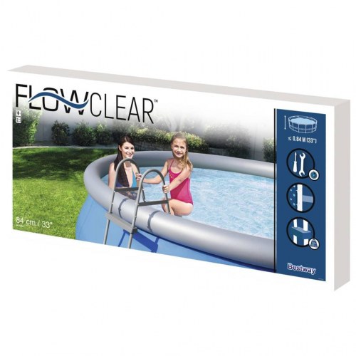 Bestway poolstige med 2 trin Flowclear 84 cm