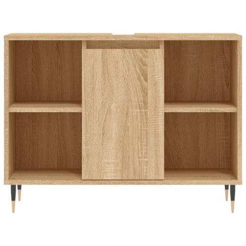 Badeværelsesskab 80 x 33 x 60 cm - sonoma-eg
