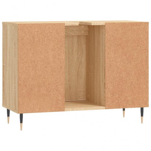 Badeværelsesskab 80 x 33 x 60 cm - sonoma-eg