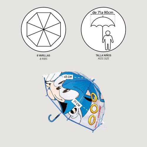 Paraply Sonic Ø 71 cm Blå PoE 45 cm