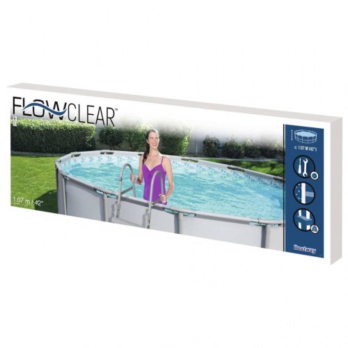 Bestway Flowclear poolstige med 4 trin 107 cm