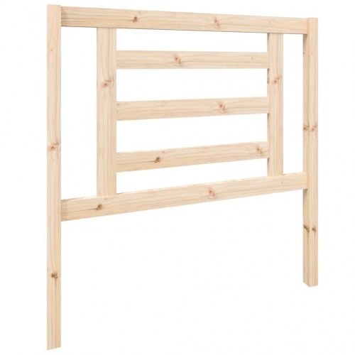 Sengegavl 96x4x100 cm i massivt fyrretræ - lameldesign