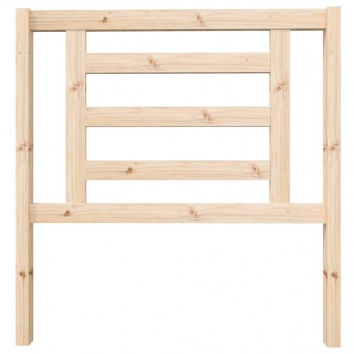 Sengegavl 96x4x100 cm i massivt fyrretræ - lameldesign