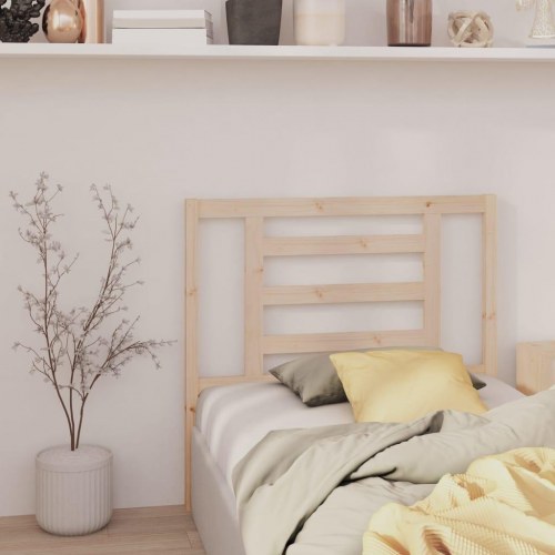 Sengegavl 96x4x100 cm i massivt fyrretræ - lameldesign