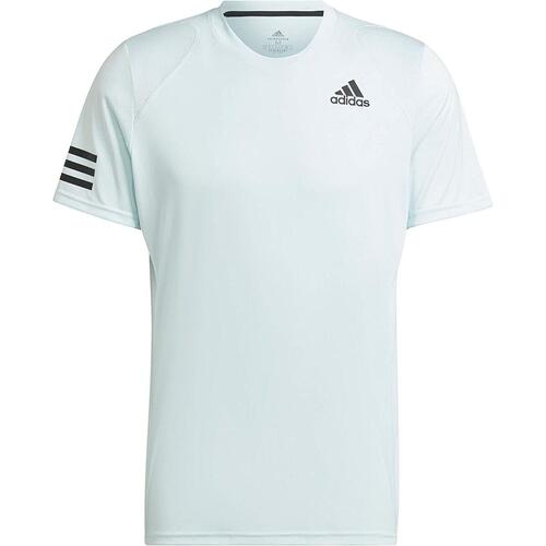 Kortærmet T-shirt til Mænd Adidas Club Tennis 3 Stripes Hvid M