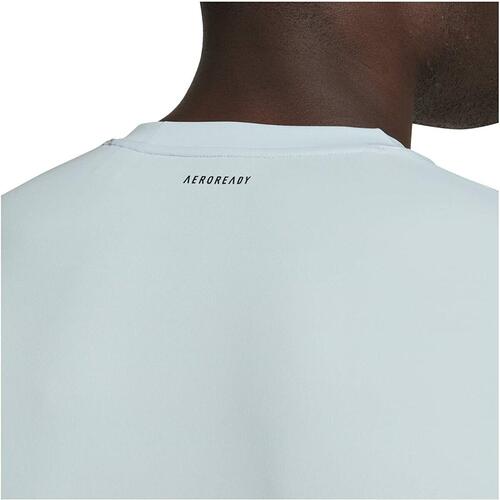 Kortærmet T-shirt til Mænd Adidas Club Tennis 3 Stripes Hvid XL