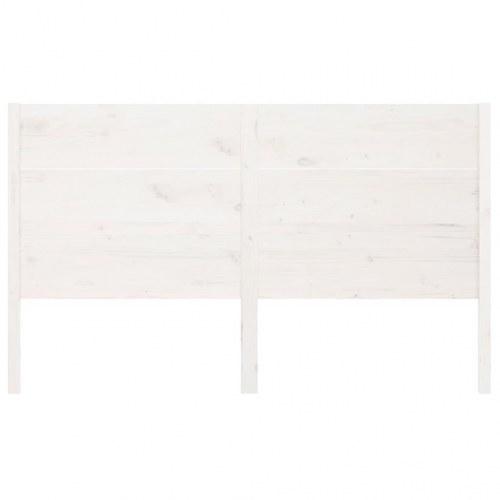 Sengegærde 146x4x100 cm massivt fyrretræ hvid
