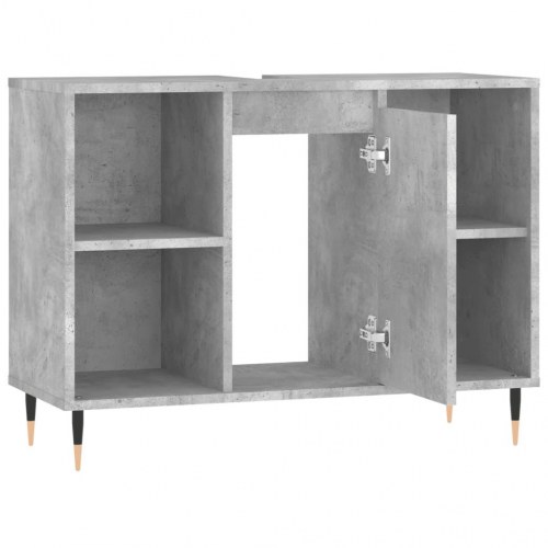 Badeværelsesskab 80 x 33 x 60 cm - betongrå