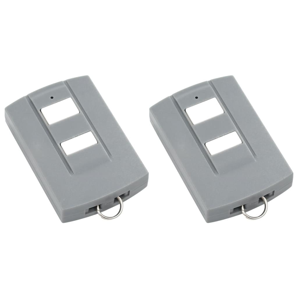 2-kanals fjernbetjening til garagemotor 433 MHz 2 stk.