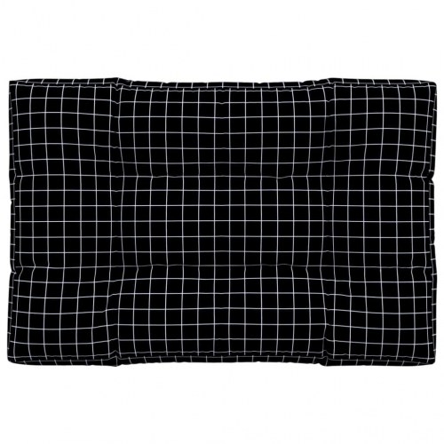 Pallehynde 120 x 80 x 12 cm - sort med tern