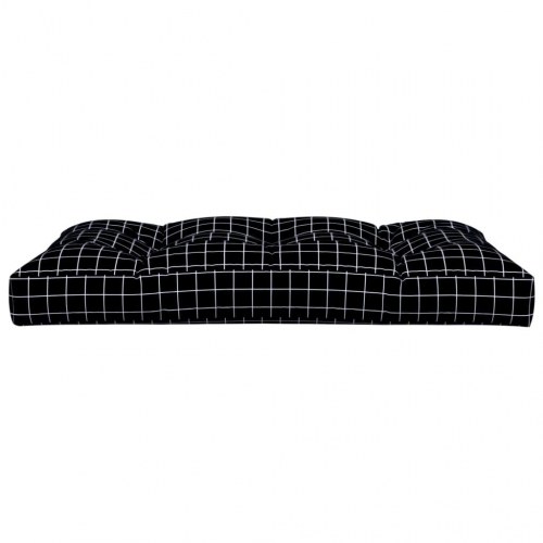 Pallehynde 120 x 80 x 12 cm - sort med tern